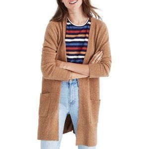 Madewell Camel Kent Cardigan Long
